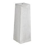 Betonpoer 18x18x50 cm grijs met verzinkte hoogteverstelling +€ 79,80